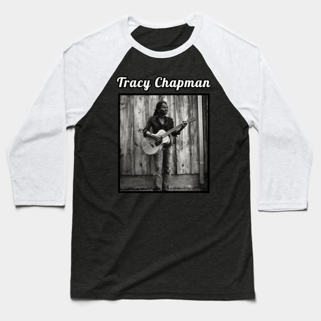 Tracy Chapman / 1964 Baseball T-Shirt by DirtyChais